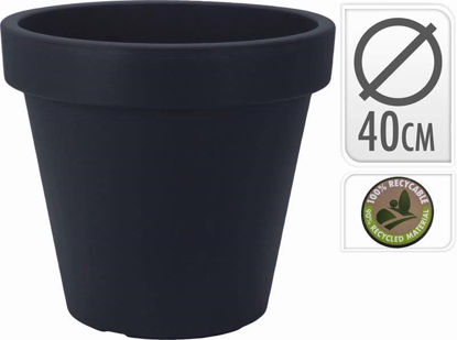 Picture of FLOWERPOT ANTHRACITE 40CM