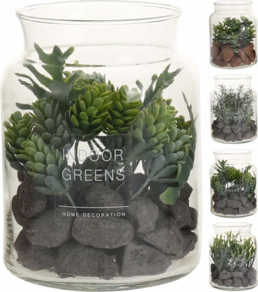 Picture of ARTIFICIAL PLANT IN GLASS POT