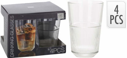 Picture of DRINKING GLASS SET 4PCS 360ML