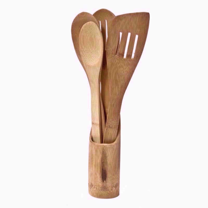 Picture of BAMBOO SPOONS WITH HOLDER