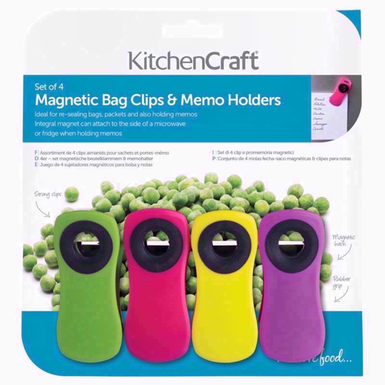 Picture of KITCHENCRAFT MAGNETIC MEMO 4PC CLIPS