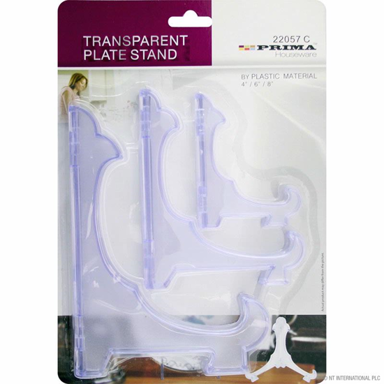 Picture of PRIMA CLEAR PLATE STAND 3PCS