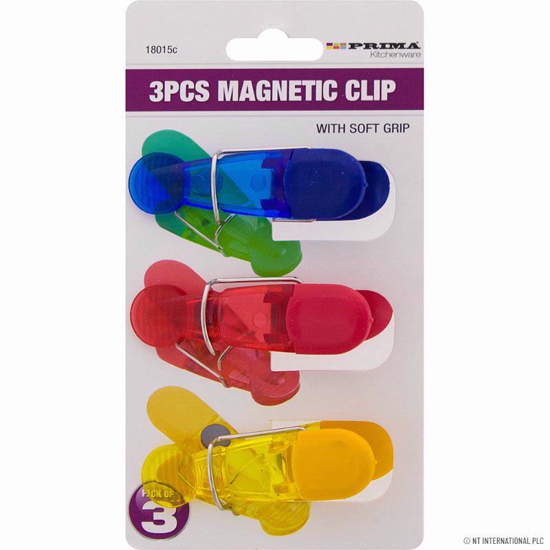 Picture of PRIMA MAGNETIC CLIP WITH SOFT GRIP 3PC