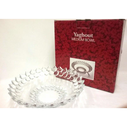 Picture of YAGHOUT SHALLOW BOWL GLASS 29.5CM