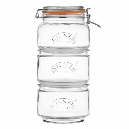 Picture of KILNER STACKABLE STORAGE JAR SET (SP11)