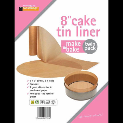 Picture of TOASTABAGS MAKE & BAKE CAKE TIN LINER 8 INCH
