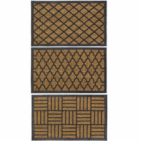 Picture of JVL DOORMAT RUBBER TUFFSCAPE WOVEN 45X75CM