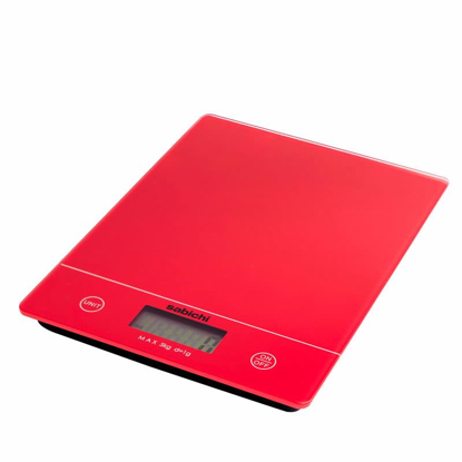 Picture of SABICHI KITCHEN DIGITAL SCALE RED 5KG