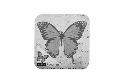 Picture of COASTERS BUTTERFLY 4PCS 10.5X10.5CM