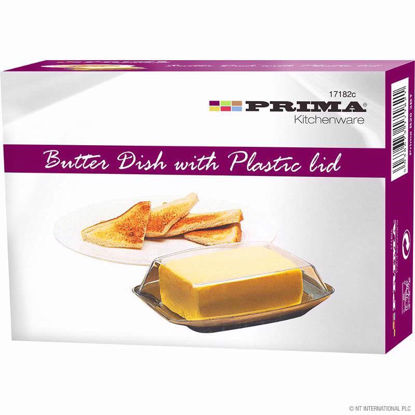 Picture of PRIMA BUTTER DISH WITH PLASTIC LID S/S 2