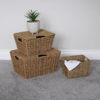 Picture of JVL SEAGRAS BASKET RECT+LID SET3