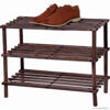 Picture of PRIMA SHOE RACK WOODEN THREE TIER DAR OAK