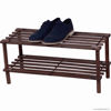 Picture of PRIMA SHOE RACK WOODEN TWO TIER DARK OAK