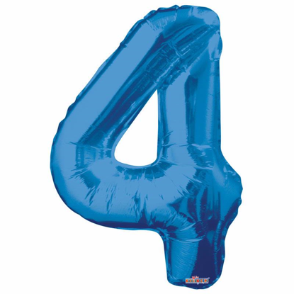 Picture of APAC FOIL BALLOON BLUE 34INCH 4
