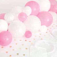 Picture of BALLOON CENTRE PIECE KIT PINK WHITE GOLD