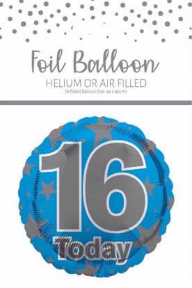 Picture of FOIL BALLOON BLUE 16