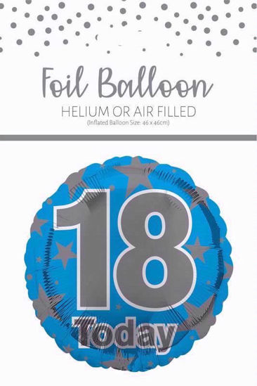 Picture of FOIL BALLOON BLUE 18