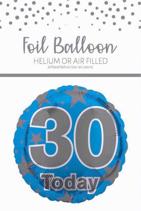 Picture of FOIL BALLOON BLUE 30