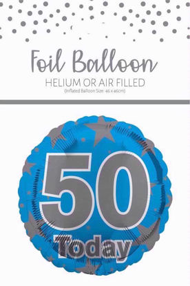 Picture of FOIL BALLOON BLUE 50