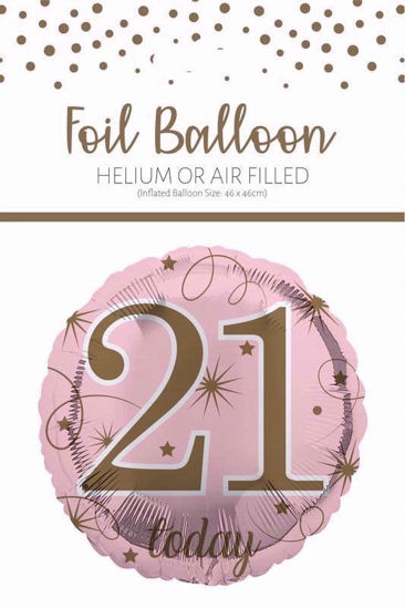 Picture of FOIL BALLOON PINK 21