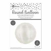 Picture of FOIL BALLOON ROUND IVORY 18 INCH