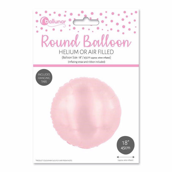 Picture of FOIL BALLOON ROUND BABY PINK 18 INCH