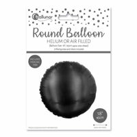 Picture of FOIL BALLOON ROUND BLACK 18 INCH