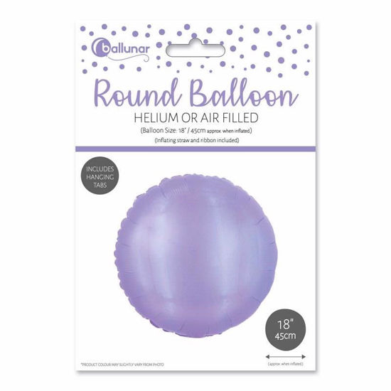 Picture of FOIL BALLOON ROUND LILAC 18 INCH