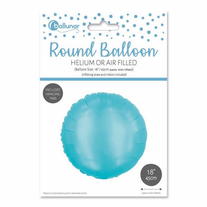 Picture of FOIL BALLOON ROUND MATT BLUE 18 INCH