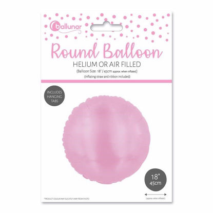 Picture of FOIL BALLOON ROUND MATT PINK 18 INCH