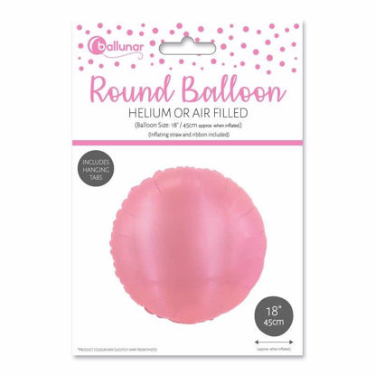 Picture of FOIL BALLOON ROUND PINK 18 INCH