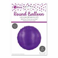 Picture of FOIL BALLOON ROUND PURPLE 18 INCH