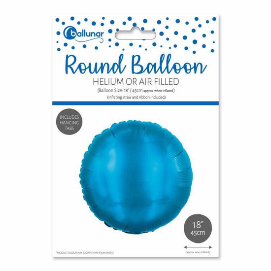 Picture of FOIL BALLOON ROUND ROYAL BLUE 18 INCH