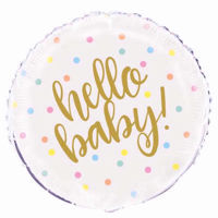 Picture of HELLO BABY FOIL BALLOON 18INCH