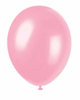 Picture of UNIQUE BALLOON PEARLISED CRYSTAL PINK 8