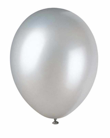 Picture of UNIQUE BALLOON PEARLISED SILVER 8