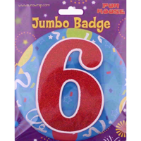 Picture of EUROWRAP GIANT BIRTHDAY BADGE BOY 6