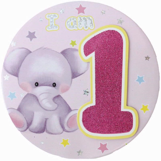 Picture of EUROWRAP GIANT BIRTHDAY BADGE GIRL 1