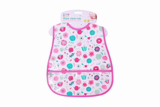 Picture of FIRST STEPS PVA BIB WITH POCKET PINK