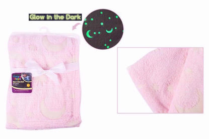 Picture of FIRSTSTEPS GLOW IN THE DARK BLANKET PINK