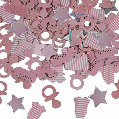 Picture of EUROWRAP CONFETTI BABY SHOWER PINK
