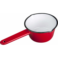 Picture of ENAMEL MILK PAN RED 14CM