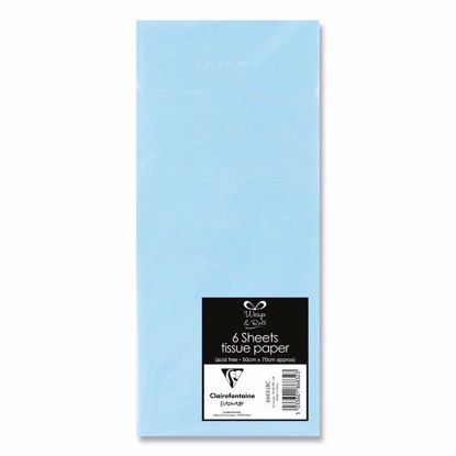 Picture of EUROWRAP TISSUE PAPER 6SHTS LIGHT BLUE