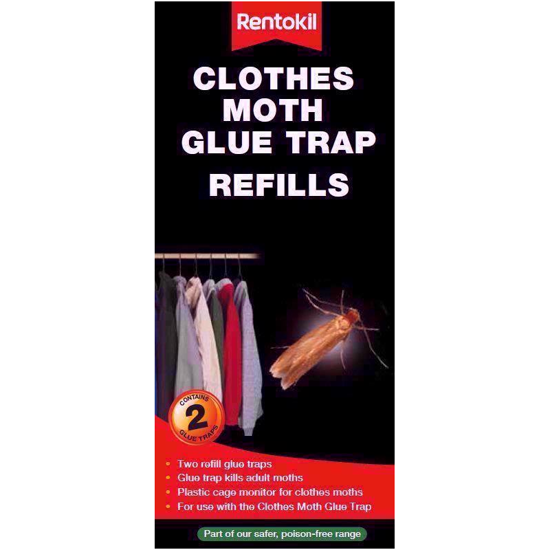 Picture of RENTOKIL CLOTHES MOTH GLUE TRAP REFILLS 2PK