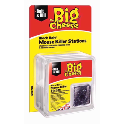 Picture of THE BIG CHEESE BLOCK BAIT MOUSE KILLER STN