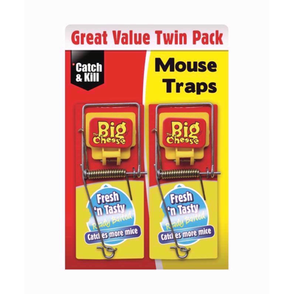 Picture of THE BIG CHEESE MOUSE TRAPS TWIN PK