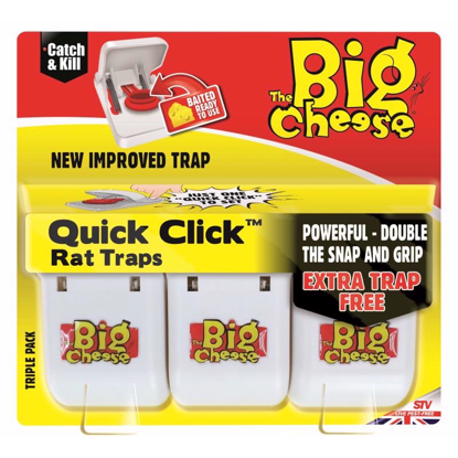 Picture of THE BIG CHEESE QUICK CLICK RAT TRAPS