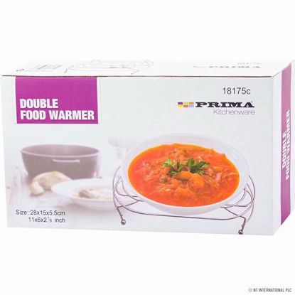 Picture of PRIMA CHROME DOUBLE FOOD WARMER