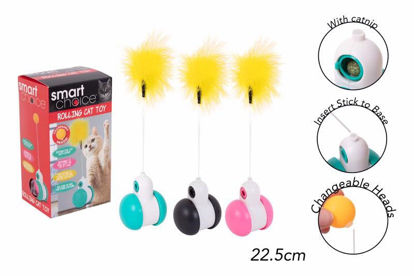 Picture of SMART CHOICE ROLLING FEATHER CAT TOY