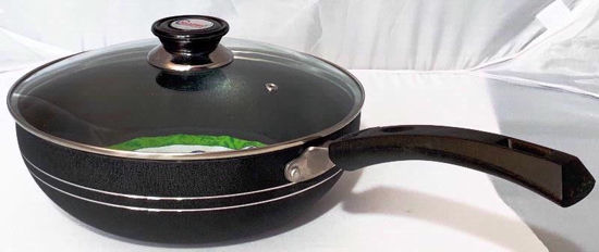 Picture of KARAHI WOK NONSTICK 20CM LONG HANDLE & LID